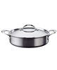 Hestan 3.5-quart covered sauté pan - titanium stainless steel.