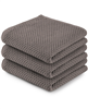 Zulay Kitchen 3-pack gray waffle weave towels.