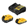 20V max lithium-ion battery kit with 5.0Ah and 2.0Ah batteries plus charger.