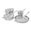 Demeyere Industry 7-pc stainless steel cookware set on discount.