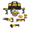 20V Lithium-Ion Cordless 5-Tool Combo Kit and Brushless 4-1/2 in. Angle Grinder