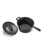Black 2.0 qt saucepan with lid, now with a discount.