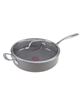 T-fal 5.5 qt gray ceramic nonstick jumbo cooker.