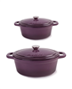 BergHOFF Neo 4pc purple cast iron cookware set (5qt & 8qt) - discount info included.