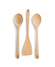 3-piece beechwood utensils set