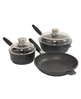 Eurocast 5-piece black non-stick starter set, now with a discount.