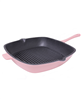 BergHOFF Neo 11" pink cast iron grill pan. 