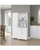 Soul Kitchen Storage Cabinet with Microwave Shelf, Drawer, and Open Compartments