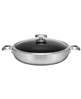 Scanpan 5.25-quart covered chef pan, aluminum, silver.