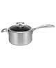 Get a Scanpan 4-quart silver saucepan with lid.