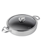Scanpan 4-quart covered aluminum chef pan - silver.