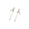 Sohi Women's Lucie Drop Earrings - White, now with a discount!