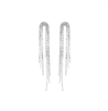 Sohi women’s Cristallo drop earrings in silver - now on discount!