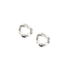Sohi women's silver loop stud earrings - now 20% off!