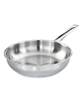 BergHOFF diNA Helix 9.5" recycled stainless steel fry pan - silver.