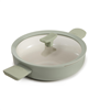 Balance Non-stick Ceramic Saute Pan 10.25", 3.1qt. With Glass Lid, Recycled Aluminum - Sage