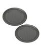 Set of 2 good cook 15.75" nonstick carbon steel pizza pans - gray.