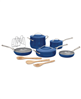 Cuisinart 12-pc. sapphire ceramic cookware set.