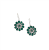 Sohi Anahita drop earrings - green.