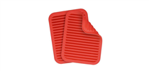 Silicone Trivets for Hot Pots and Pans - Multi-Purpose & Versatile Trivet Mat - Red