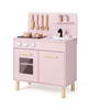 Kids Kitchen Playset with Light up Stove & Cooking Sounds Oven Sink Faucet - Pink