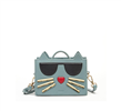 Leather Cat Purse Crossbody Bag