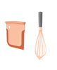 BergHOFF 2-piece Leo bake set in gray and orange.