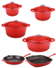 BergHOFF Neo 10pc red cast iron cookware set with a discount.
