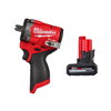 M12 FUEL 12V Li-Ion Brushless Cordless Stubby 1/2in. Impact Wrench with Pin Detent