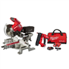 M18 fuel 18v cordless 7-1/4" dual bevel miter saw with brad nailer kit.