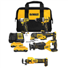 20V MAX Lithium-Ion Cordless 4-Tool Combo Kit and Cordless Rotary Drywall Cut-Out Tool