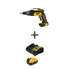 20V Max XR lithium-ion cordless brushless screw gun with 5.0 Ah battery and charger.