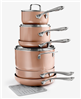 Get the Cellar aluminum nonstick 11-pc. cookware set in orange.