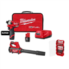 M12 Fuel Surge 12V 1/4" Hex Impact Kit with M12 Compact Spot Blower & SHOCKWAVE 28-Pc Set.