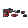 M18 18V cordless 5 in. random orbit sander with (2) 5.0 Ah batteries.