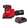 M18 18V cordless sheet sander with 2.0 Ah battery.