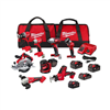M18 18V Lithium-Ion Cordless Combo Kit (8-Tool) with (4) Batteries, Charger and Tool Bag