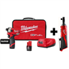 M12 Fuel Surge 12V impact driver & ratchet kit - $99 discount.