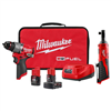 M12 FUEL 12-Volt Lithium-Ion Brushless Cordless 1/2 in. Hammer Drill Driver Kit with M12 3/8 in. Ratchet