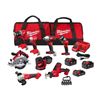 M18 18V Cordless Lithium-Ion 8-Tool Combo Kit w/ 3 Batteries, Charger, Bag with 5-Pc Hex Bit Holder