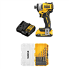 20V MAX Lithium-Ion Brushless Cordless Compact 1/4 in. Impact Driver Kit & Drill Bit Set