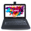 LINSAY - 10.1" Octa Core 128GB Storage Android 15 Tablet Dual Camera Android with Keyboard - Black