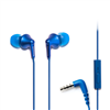 Panasonic Ergofit in-ear earbuds with mic - metallic blue.