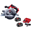 M18 18V Lith-Ion Cordless 6-1/2 in. Circular Saw w/ (2) Battery & Charger Kit