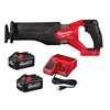M18 Fuel 18V Li-ion Brushless Cordless Sawzall with (2) batteries & charger kit.