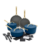 GreenPan GP5 champagne 11-piece healthy ceramic nonstick set - marine.