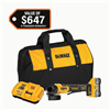 20V MAX Lithium-Ion Cordless 4-1/2 in. - 5 in. Angle Grinder Kit with 8.0 Ah Battery, Charger and Kit Bag