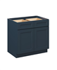 Boyel living 36" single base cabinet in cyber grey with full overlay HDF door and dovetail drawer.