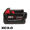 M18 18V 3.0Ah lithium-ion battery pack with extended capacity.