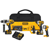 20V max cordless 4-tool combo kit with (2) 20V 3.0Ah batteries and charger.
